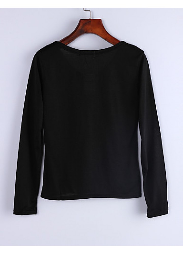Women's Basic Soft V-neck Slim T-shirt